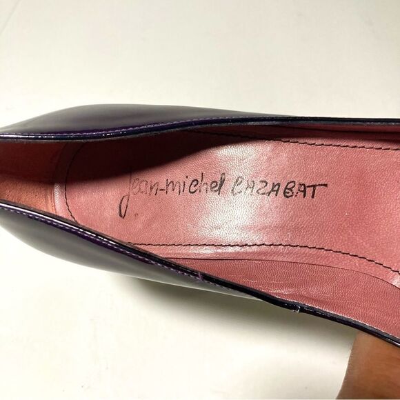 Jean-Michel Cazabat Purple Patent Leather Heels Size 8 - Picture 10 of 10